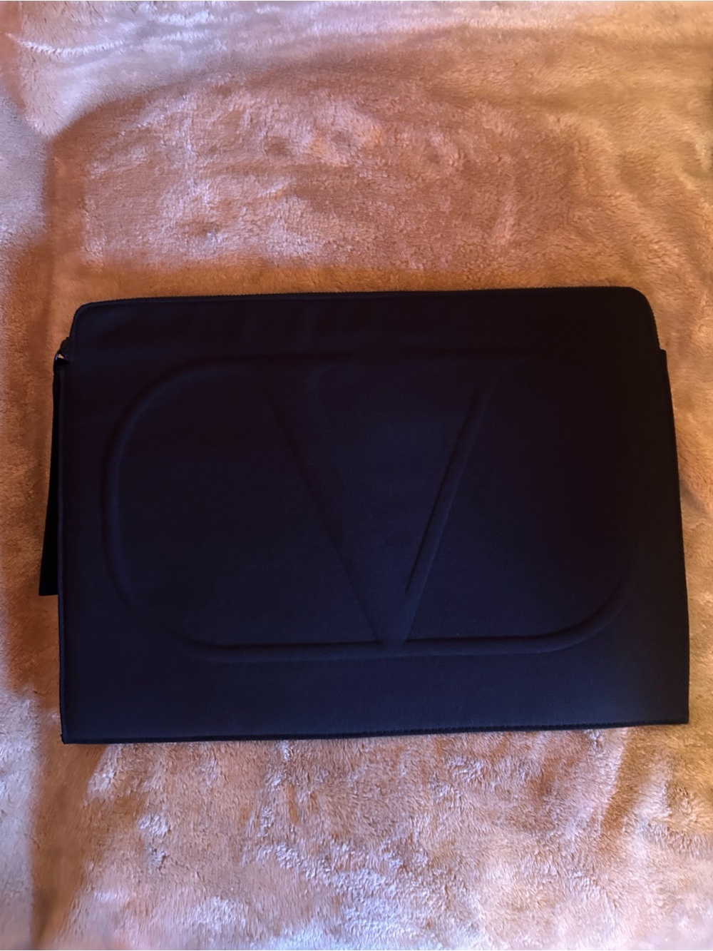 Black Valentino Laptop Sleeve Pouch